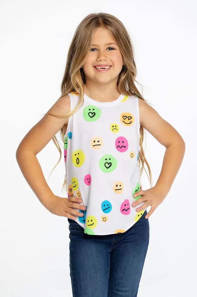 Chaser Brand Emo Faces Girls Tops Chaser Brand Emo Faces Girls Tops
