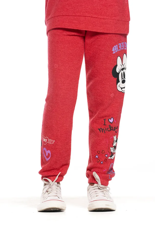Chaser Brand Minnie Mouse Minnie Mash Up Pants Girls Bottoms