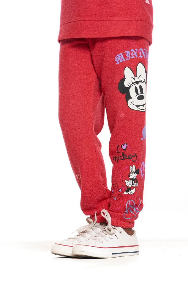 Chaser Brand Minnie Mouse Minnie Mash Up Pants Girls Bottoms Chaser Brand Minnie Mouse Minnie Mash Up Pants Girls Bottoms