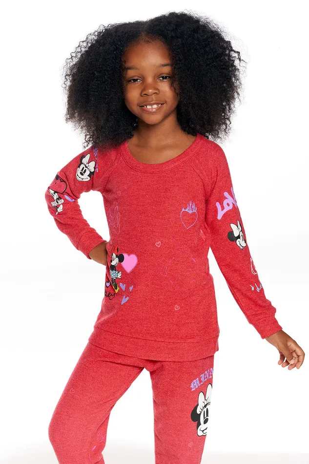 Chaser Brand Minnie Mouse Minnie Mash Up Pants Girls Bottoms Chaser Brand Minnie Mouse Minnie Mash Up Pants Girls Bottoms
