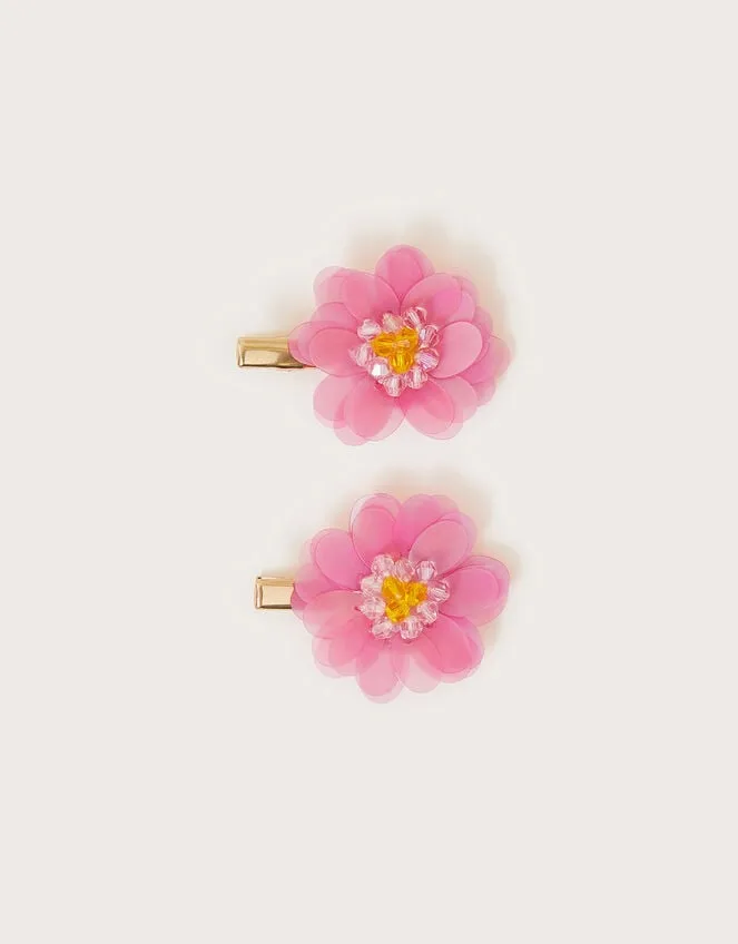 Children 2Pack Sequin Daisy Clips Monsoon Girls039 Hair Accessories