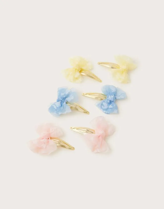 Children 6Pack Lace Bow Hair Clips Monsoon Girls039 Hair Accessories