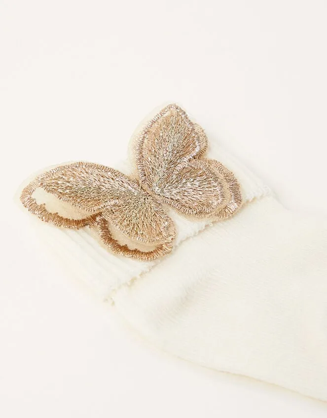 Children Baby Butterfly Socks Gold Monsoon Girls039 Tights and Socks