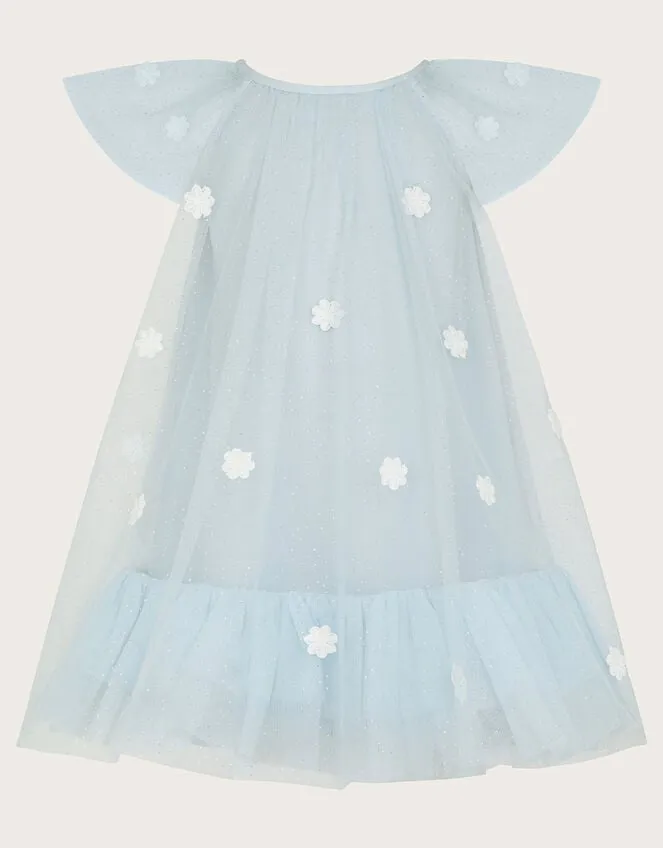 Children Baby Ciara Swing Flutter Dress Blue Monsoon Dresses