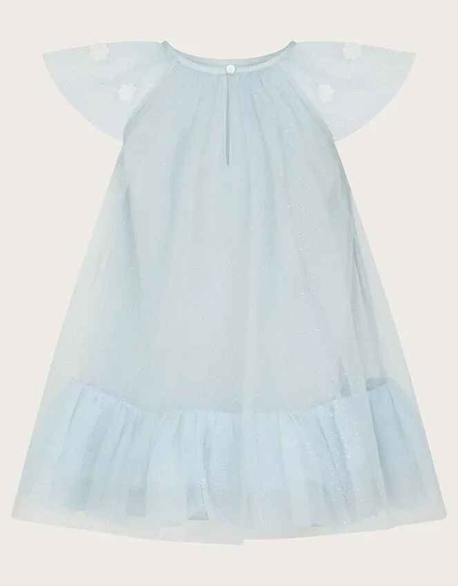 Children Baby Ciara Swing Flutter Dress Blue Monsoon Dresses