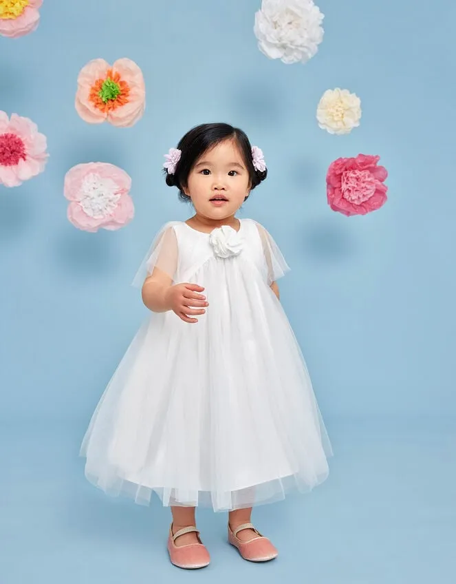 Children Baby Hannah Empire Seam Dress Ivory Monsoon Dresses