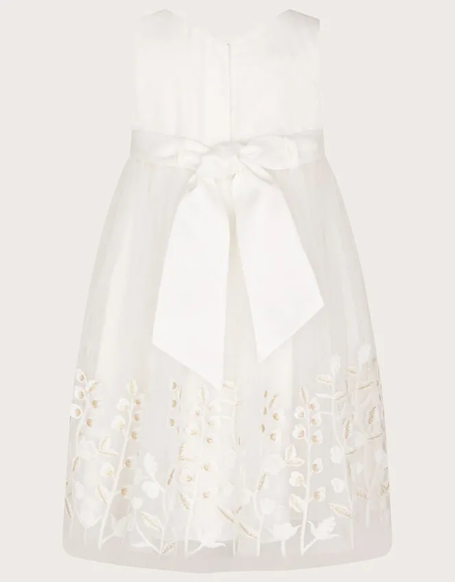 Children Baby Lilly Embroidered Meadow Maxi Dress Ivory Monsoon Dresses
