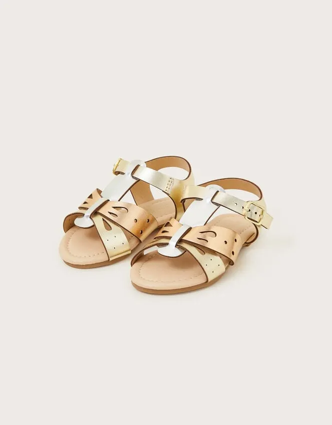 Children Baby Metallic Butterfly Sandals Multi Monsoon Baby Shoes and Sandals
