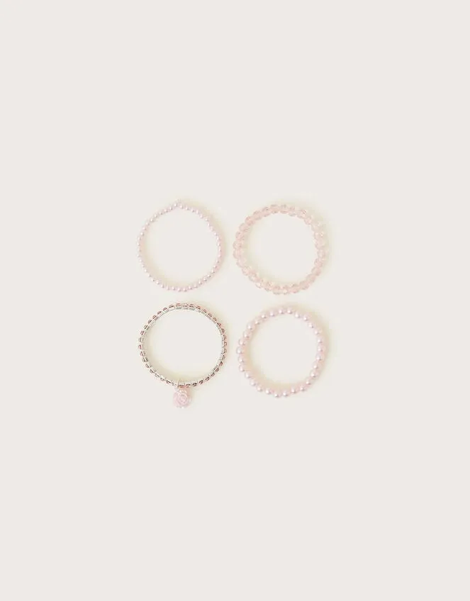 Children Bridesmaid Pearl Bracelets 4 Pack Monsoon Girls039 Jewellery
