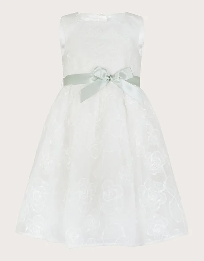 Children Camelia Lace Organza Rose Dress Ivory Monsoon Dresses