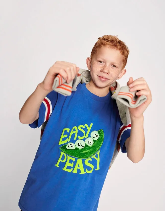 Children Easy Peasy TShirt Blue Monsoon Casualwear Collection
