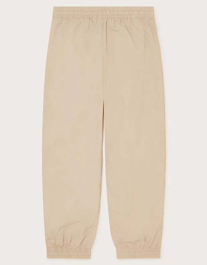 Children Embroidered Cargo Trousers Natural Monsoon Trousers and Shorts