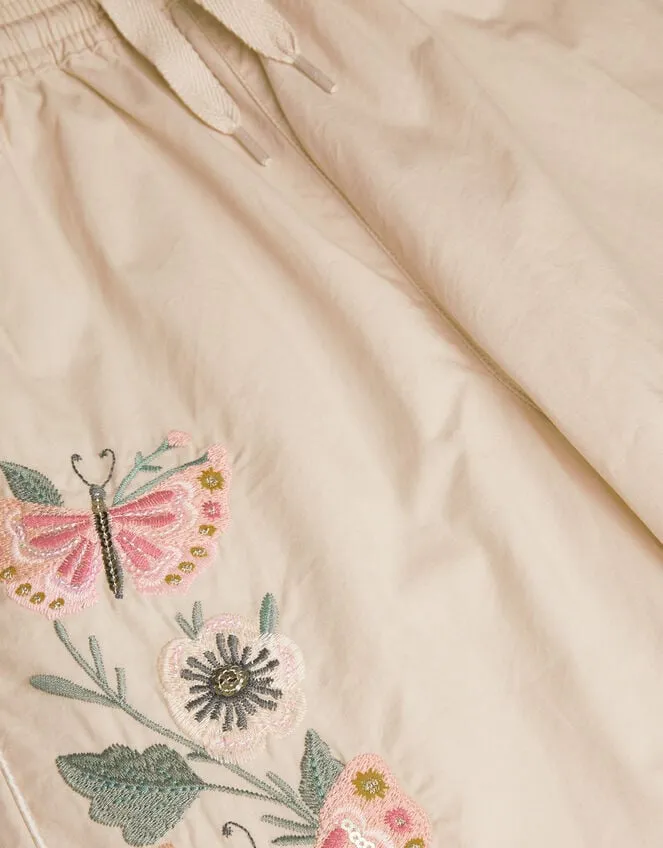 Children Embroidered Cargo Trousers Natural Monsoon Trousers and Shorts