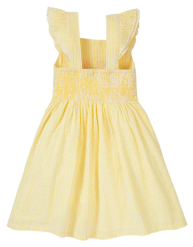 Children Frugi Embroidered Dress Yellow Monsoon Dresses