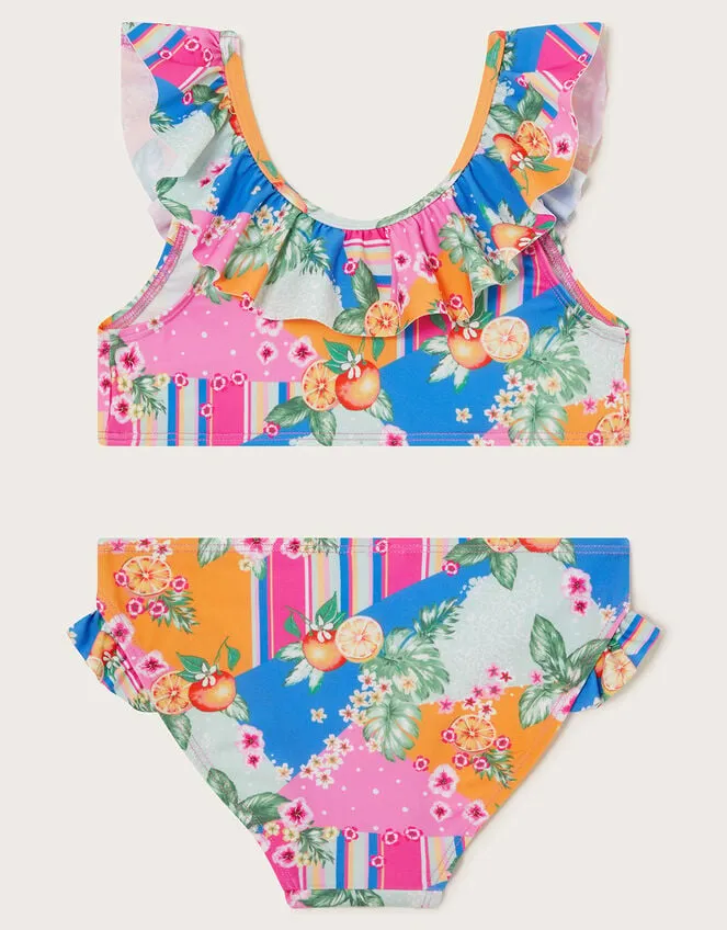 Children Fruit Print Bikini Set Multi Monsoon Beachwear and Swimwear