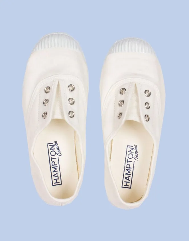 Children Hampton Canvas Plum Plimsolls White Monsoon Girls039 Shoes and Sandals