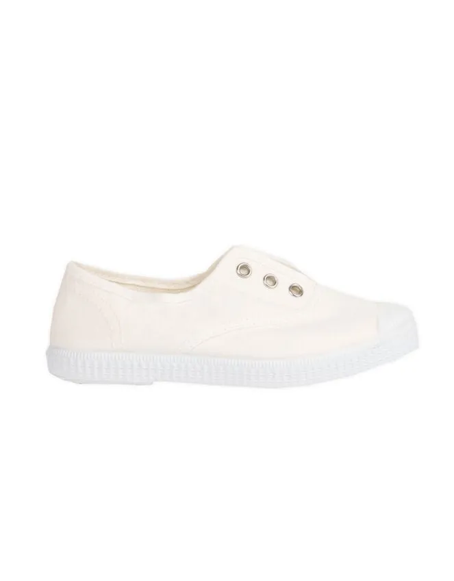 Children Hampton Canvas Plum Plimsolls White Monsoon Girls039 Shoes and Sandals