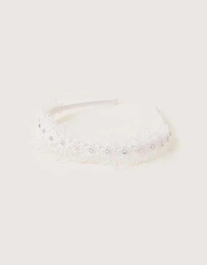 Children Lacey Flower Bridesmaid Headband Monsoon Girls039 Hair Accessories