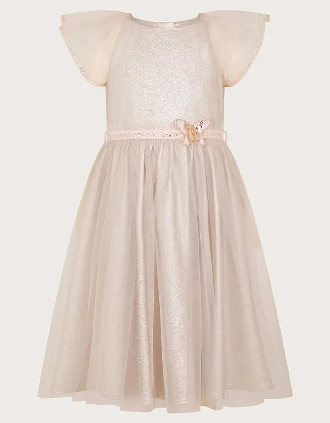 Children Land Of Wonder Solance Butterfly Belt Dress Natural Monsoon Dresses