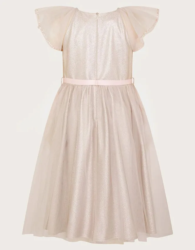 Children Land Of Wonder Solance Butterfly Belt Dress Natural Monsoon Dresses