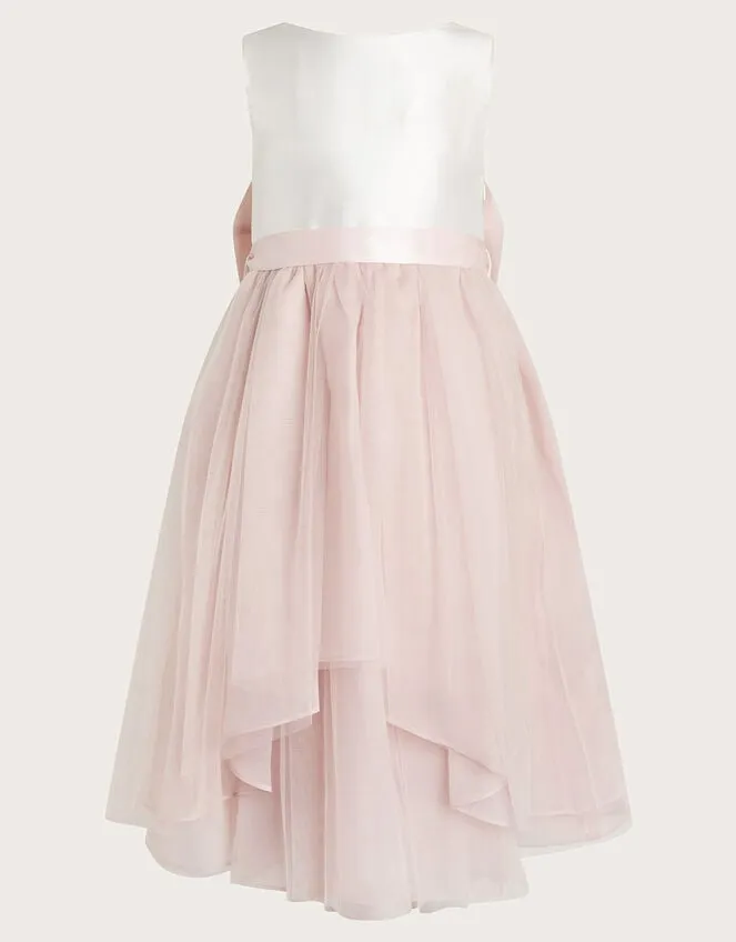 Children Olivia Organza Bridesmaid Dress Pink Monsoon Dresses