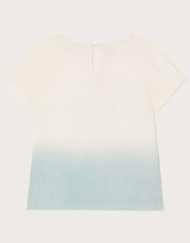 Children Ombre Mermaid TShirt Blue Monsoon Tops and TShirts