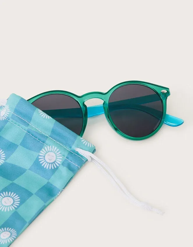 Children Round Colour Block Sunglasses Monsoon Casualwear Collection