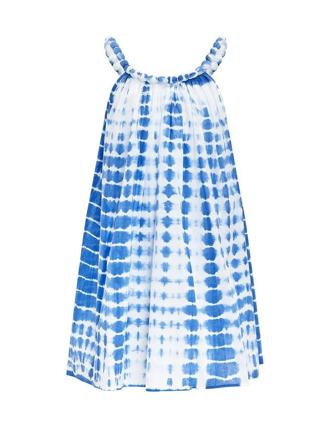 Children Sunuva Tie Dye Dress Blue Monsoon Beachwear and Swimwear