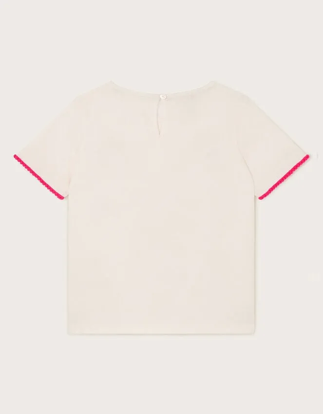 Children Tropical Palm Print TShirt White Monsoon Tops and TShirts