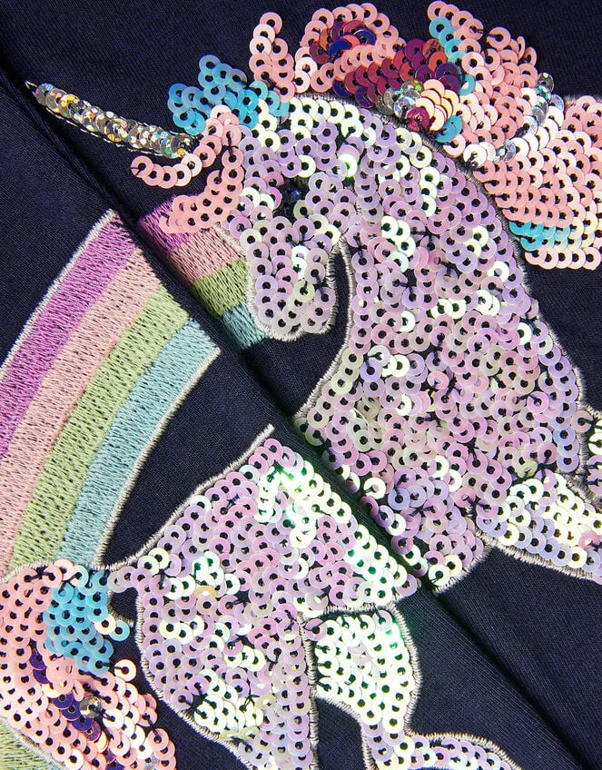 Children Unicorn Rainbow Leggings Blue Monsoon Trousers and Shorts