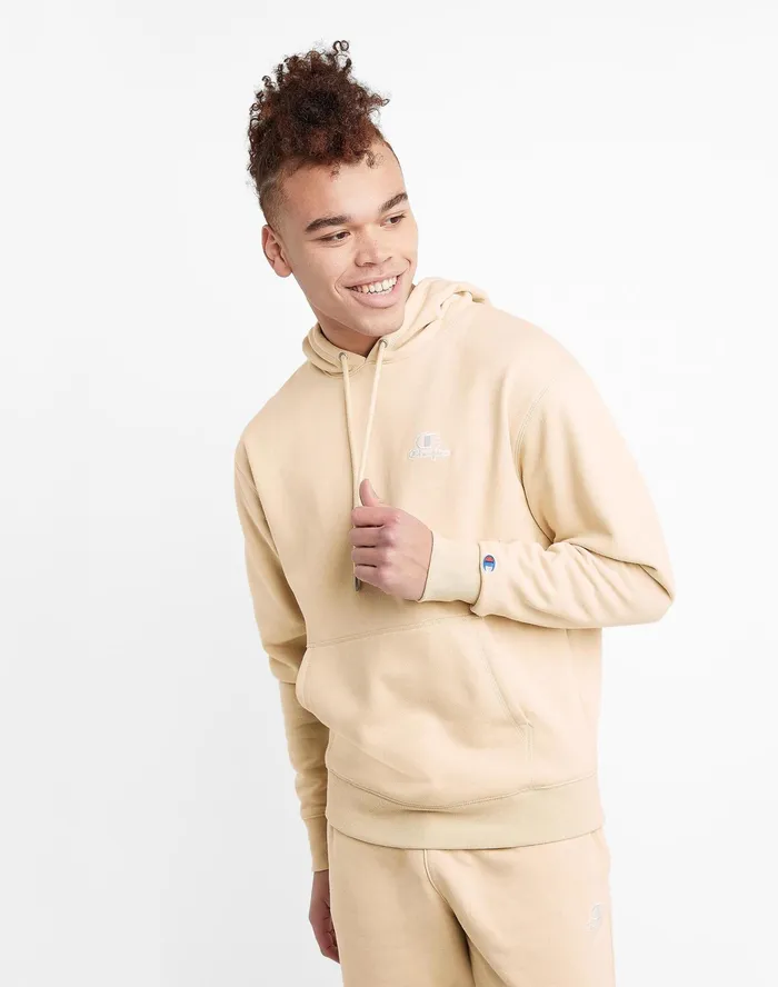 Classic Fleece Hoodie Embroidered C Script Logo Fresh Tan Men Champion Hoodies and Sweatshirts Classic Fleece Hoodie Embroidered C Script Logo Fresh Tan Men Champion Hoodies and Sweatshirts