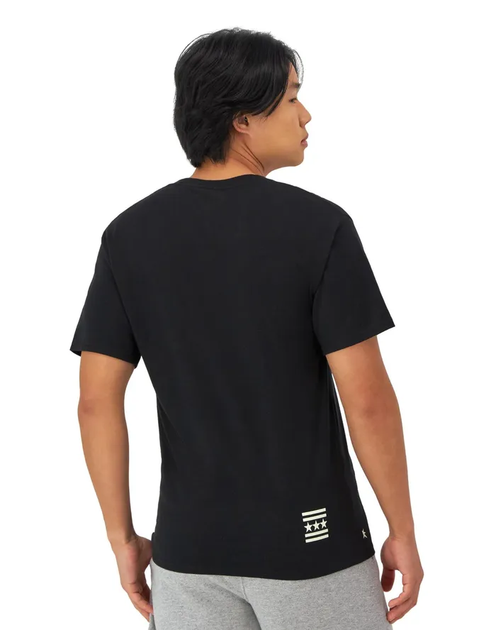 Classic Graphic TShirt Champion Stars and Stripes Black Men Champion TShirts and Tops