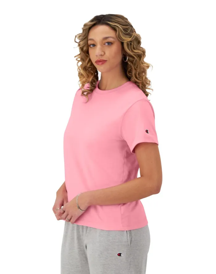 Classic TShirt C Logo Marzipan Pink Women Champion TShirts and Tops