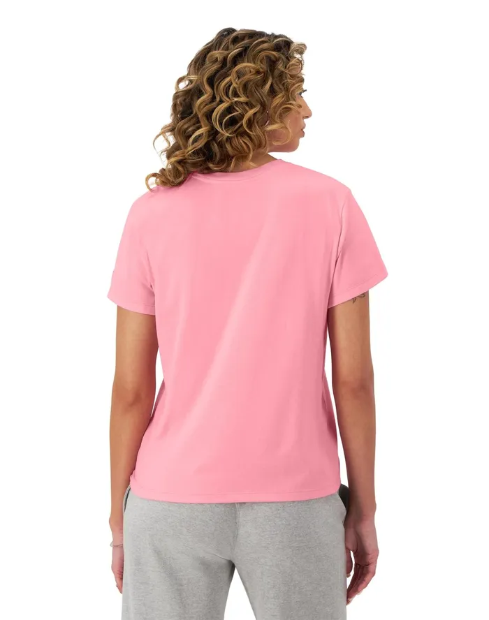 Classic TShirt C Logo Marzipan Pink Women Champion TShirts and Tops