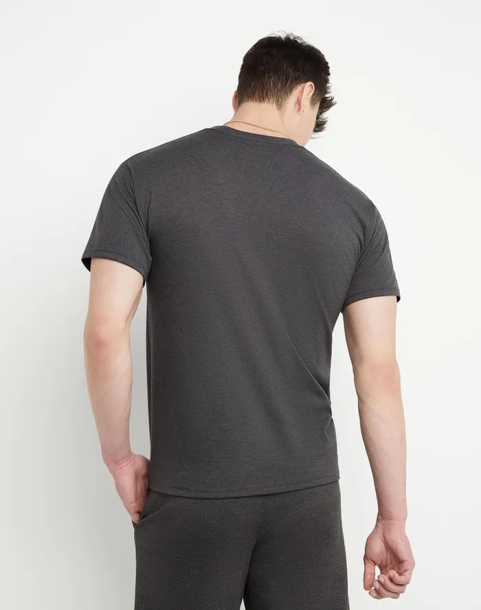 Classic TShirt Script Logo Granite Heather Men Champion TShirts and Tops