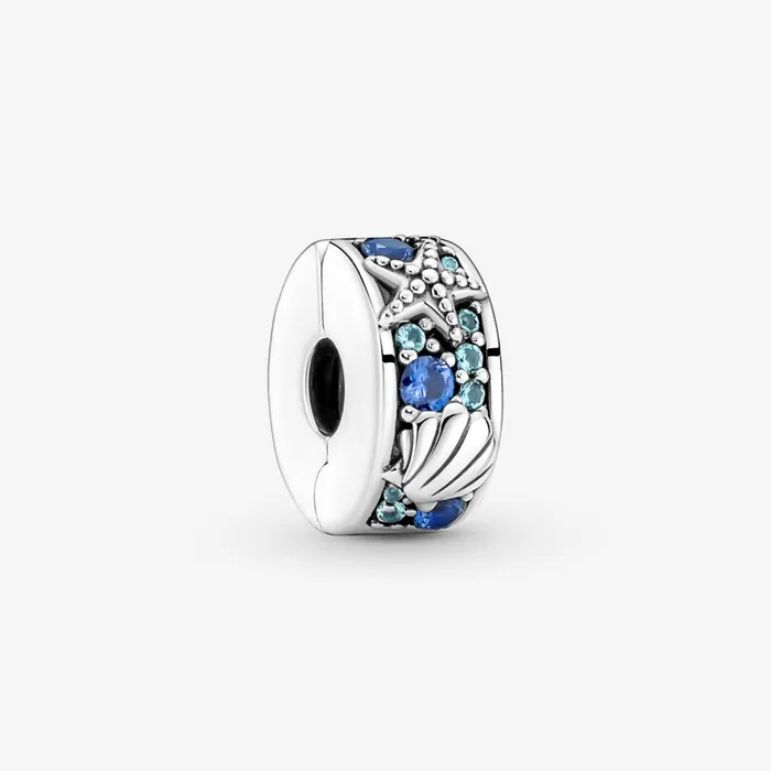 Clips Women Pandora Tropical Starfish and Shell Clip Charm