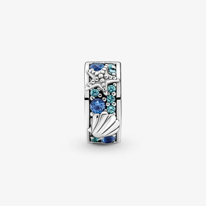 Clips Women Pandora Tropical Starfish and Shell Clip Charm