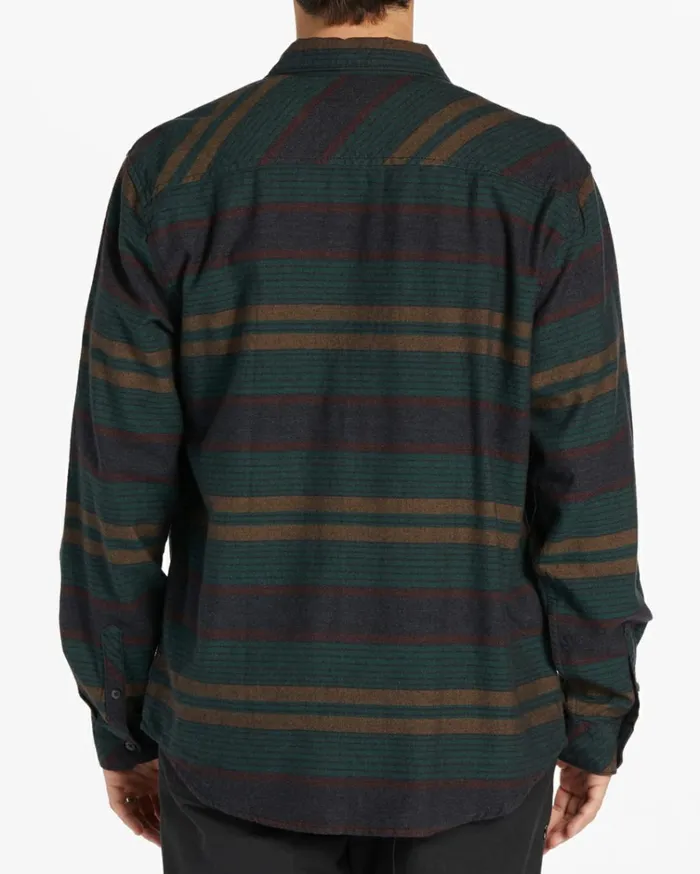 Coastline Flannel Long Sleeve Shirt Jungle Men Billabong Flannels