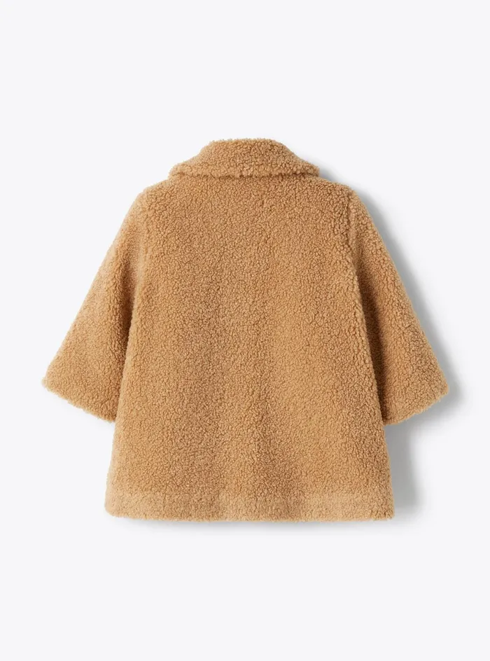 Coats And Jackets Baby 036Girl 216 Il Gufo Long Curly Coat