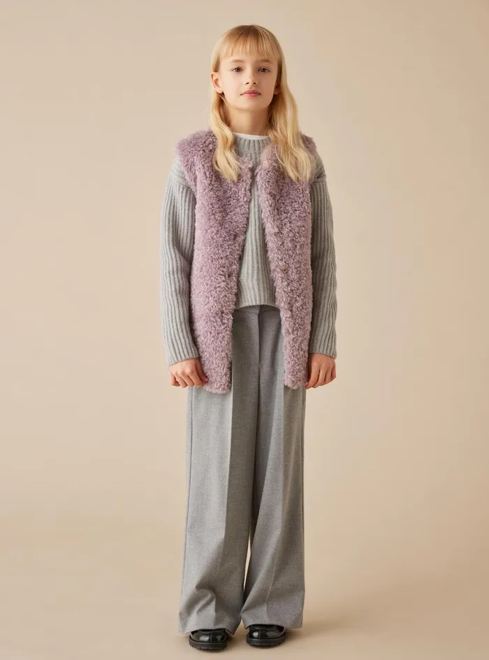 Coats And Jackets Girl 216 Il Gufo Ecofur Vest