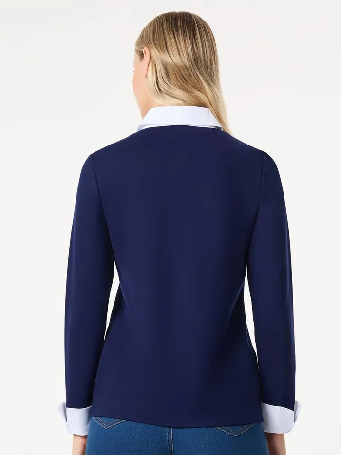 Collared Twofer LayeredLook Top Women Jones New York Sale Collared Twofer LayeredLook Top Women Jones New York Sale