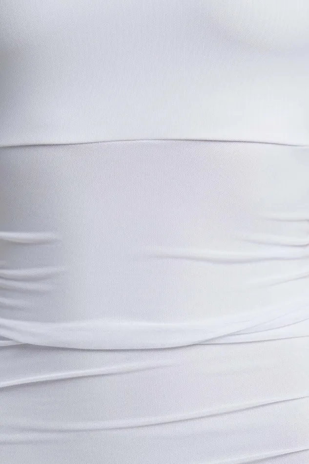 Coming For You Midi Dress 8211 Mesh Dress In White Mesh Women Showpo Curve Clothes