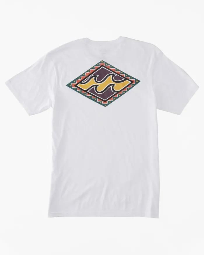 Crayon Wave TShirt White Men Billabong TShirts