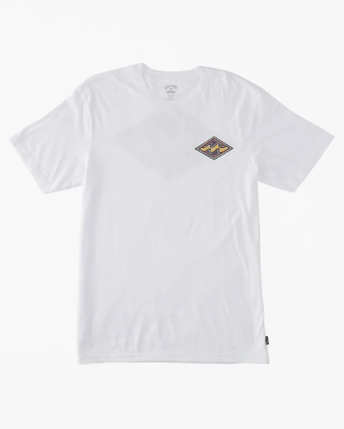 Crayon Wave TShirt White Men Billabong TShirts