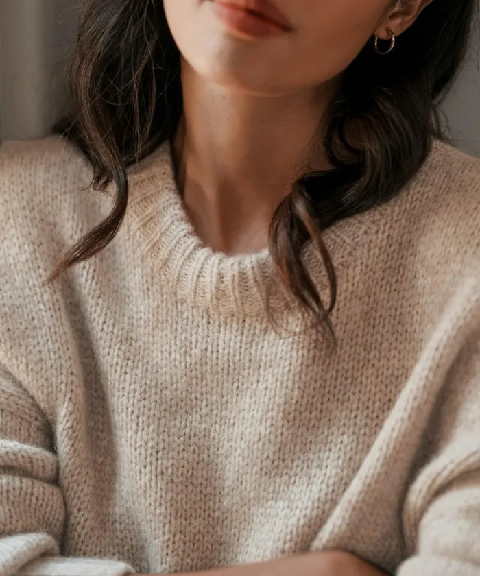 Crewnecks and Pullovers Women Jenni Kayne Alpaca Cocoon Crewneck Oatmeal Oatmeal