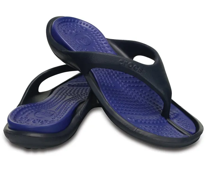Crocs Athens Flip Navy Cerulean Blue WomensMens Sandals