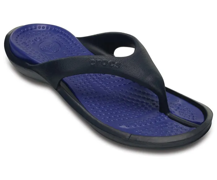 Crocs Athens Flip Navy Cerulean Blue WomensMens Sandals