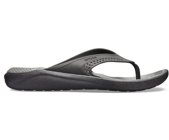 Crocs LiteRide Flip BlackSlate Grey WomensMens Sandals