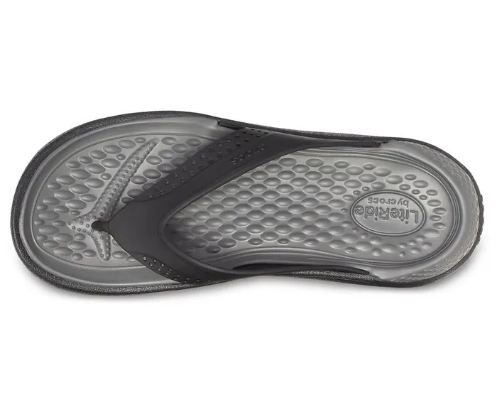 Crocs LiteRide Flip BlackSlate Grey WomensMens Sandals