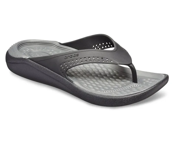 Crocs LiteRide Flip BlackSlate Grey WomensMens Sandals